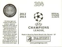2012-13 Panini UEFA Champions League Stickers #204 Kanu Back