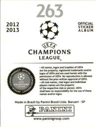 2012-13 Panini UEFA Champions League Stickers #263 Sergio Aguero Back