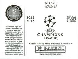 2012-13 Panini UEFA Champions League Stickers #326 Tomas Hubschman Back