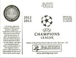 2012-13 Panini UEFA Champions League Stickers #402 Andres Guardado Back