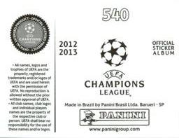 2012-13 Panini UEFA Champions League Stickers #540 Leandro Salino Back