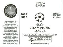 2012-13 Panini UEFA Champions League Stickers #542 Custodio Back