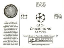 2012-13 Panini UEFA Champions League Stickers #543 Hugo Viana Back