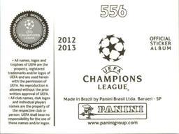 2012-13 Panini UEFA Champions League Stickers #556 Gokhan Zan Back