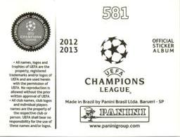 2012-13 Panini UEFA Champions League Stickers #581 Rui Pedro Back