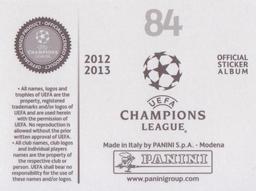 2012-13 Panini UEFA Champions League Stickers #84 Arsenal FC Badge Back