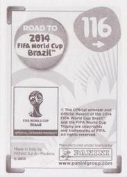 2013 Panini Road to 2014 FIFA World Cup Brazil Stickers #116 Michael Carrick Back