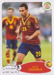 2013 Panini Road to 2014 FIFA World Cup Brazil Stickers #140 Santi Cazorla Front