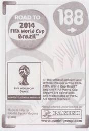 2013 Panini Road to 2014 FIFA World Cup Brazil Stickers #188 Gabriel Achilier Back