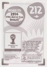 2013 Panini Road to 2014 FIFA World Cup Brazil Stickers #212 Luis Caballero Back