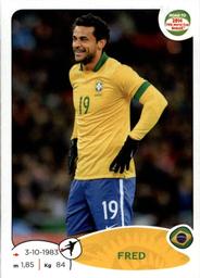2013 Panini Road to 2014 FIFA World Cup Brazil Stickers #15 Fred Front