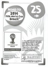 2013 Panini Road to 2014 FIFA World Cup Brazil Stickers #25 Daniele De Rossi Back