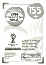 2013 Panini Road to 2014 FIFA World Cup Brazil Stickers #155 Marcelo Martins Moreno Back