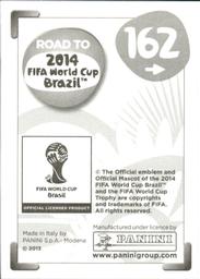 2013 Panini Road to 2014 FIFA World Cup Brazil Stickers #162 Gonzalo Jara Back