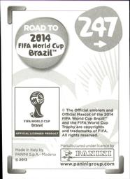 2013 Panini Road to 2014 FIFA World Cup Brazil Stickers #247 Carlos Salcido Back