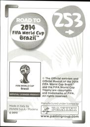 2013 Panini Road to 2014 FIFA World Cup Brazil Stickers #253 Angel Reyna Back