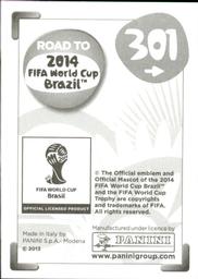 2013 Panini Road to 2014 FIFA World Cup Brazil Stickers #301 Daryl Janmaat Back