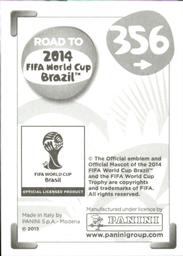 2013 Panini Road to 2014 FIFA World Cup Brazil Stickers #356 Johan Djourou Back