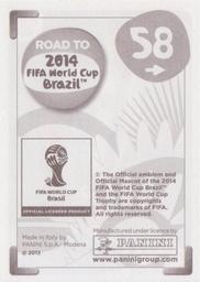 2013 Panini Road to 2014 FIFA World Cup Brazil Stickers #58 Ezequiel Garay Back
