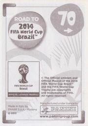2013 Panini Road to 2014 FIFA World Cup Brazil Stickers #70 Gonzalo Higuain Back