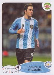 2013 Panini Road to 2014 FIFA World Cup Brazil Stickers #70 Gonzalo Higuain Front