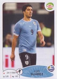 2013 Panini Road to 2014 FIFA World Cup Brazil Stickers #89 Luis Suarez Front