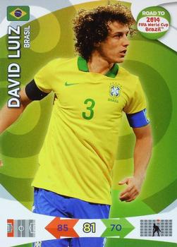 2013 Panini Adrenalyn XL Road to 2014 FIFA World Cup Brazil #15 David Luiz Front