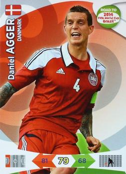 2013 Panini Adrenalyn XL Road to 2014 FIFA World Cup Brazil #38 Daniel Agger Front