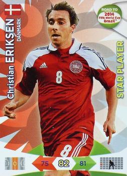 2013 Panini Adrenalyn XL Road to 2014 FIFA World Cup Brazil #42 Christian Eriksen Front