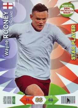 2013 Panini Adrenalyn XL Road to 2014 FIFA World Cup Brazil #71 Wayne Rooney Front
