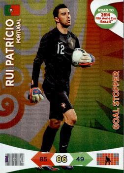 2013 Panini Adrenalyn XL Road to 2014 FIFA World Cup Brazil - Goal Stoppers #216 Rui Patricio Front