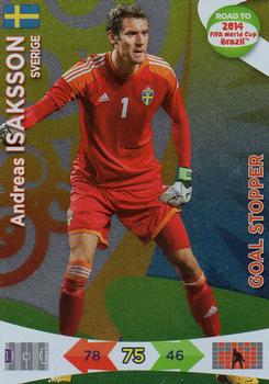 2013 Panini Adrenalyn XL Road to 2014 FIFA World Cup Brazil - Goal Stoppers #218 Andreas Isaksson Front