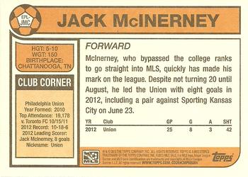 2013 Topps MLS - 1978 English Footballer #EPL-JMC Jack McInerney Back