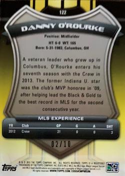 2013 Topps MLS - Black #122 Danny O'Rourke Back
