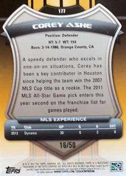 2013 Topps MLS - Blue #177 Corey Ashe Back