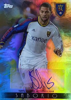 2013 Topps MLS - Maestros Autographs #MA-AS Alvaro Saborio Front