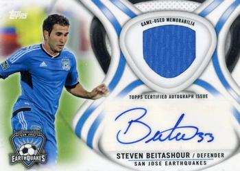 2013 Topps MLS - Relic Autographs #AR-SB Steven Beitashour Front