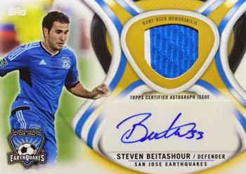 2013 Topps MLS - Relic Autographs Gold #AR-SB Steven Beitashour Front