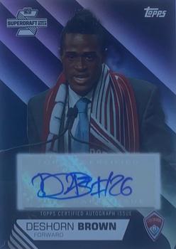 2013 Topps MLS - Super Draft Autographs Black #SDA-DB Deshorn Brown Front