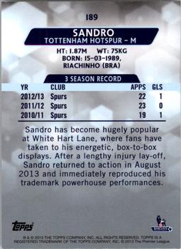 2013-14 Topps Premier Gold #189 Sandro Back