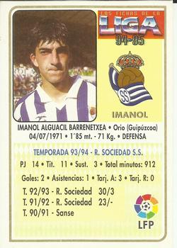 1994-95 Mundicromo Sport Las Fichas de La Liga #189 Imanol Back