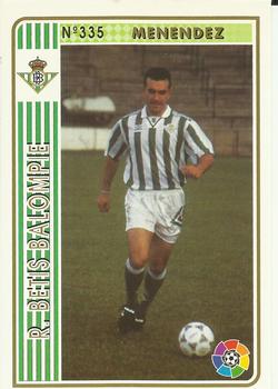 1994-95 Mundicromo Sport Las Fichas de La Liga #335 Menendez Front
