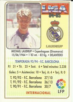 1994-95 Mundicromo Sport Las Fichas de La Liga #70 Laudrup Back