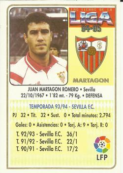 1994-95 Mundicromo Sport Las Fichas de La Liga #98 Martagon Back