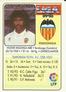 1994-95 Mundicromo Sport Las Fichas de La Liga #118 Engonga Back