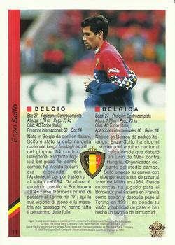 1993 Upper Deck World Cup Preview (Spanish/Italian) #11 Enzo Scifo Back