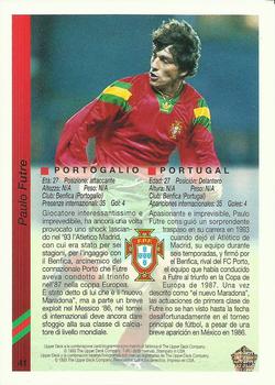 1993 Upper Deck World Cup Preview (Spanish/Italian) #41 Paulo Futre Back