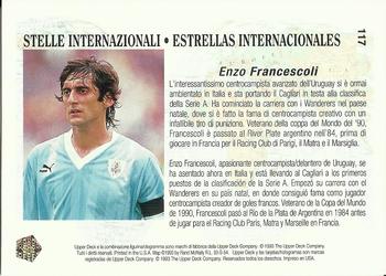1993 Upper Deck World Cup Preview (Spanish/Italian) #117 Enzo Francescoli Back
