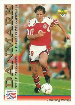 1993 Upper Deck World Cup Preview (Spanish/Italian) #122 Flemming Povlsen Front
