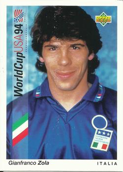 1993 Upper Deck World Cup Preview (Spanish/Italian) #160 Gianfranco Zola Front